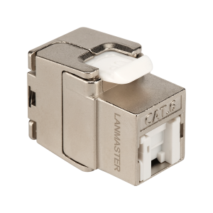 Модуль Keystone ToolLess, RJ45, экранированный, кат.6, со встроенной шторкой, 180 градусов